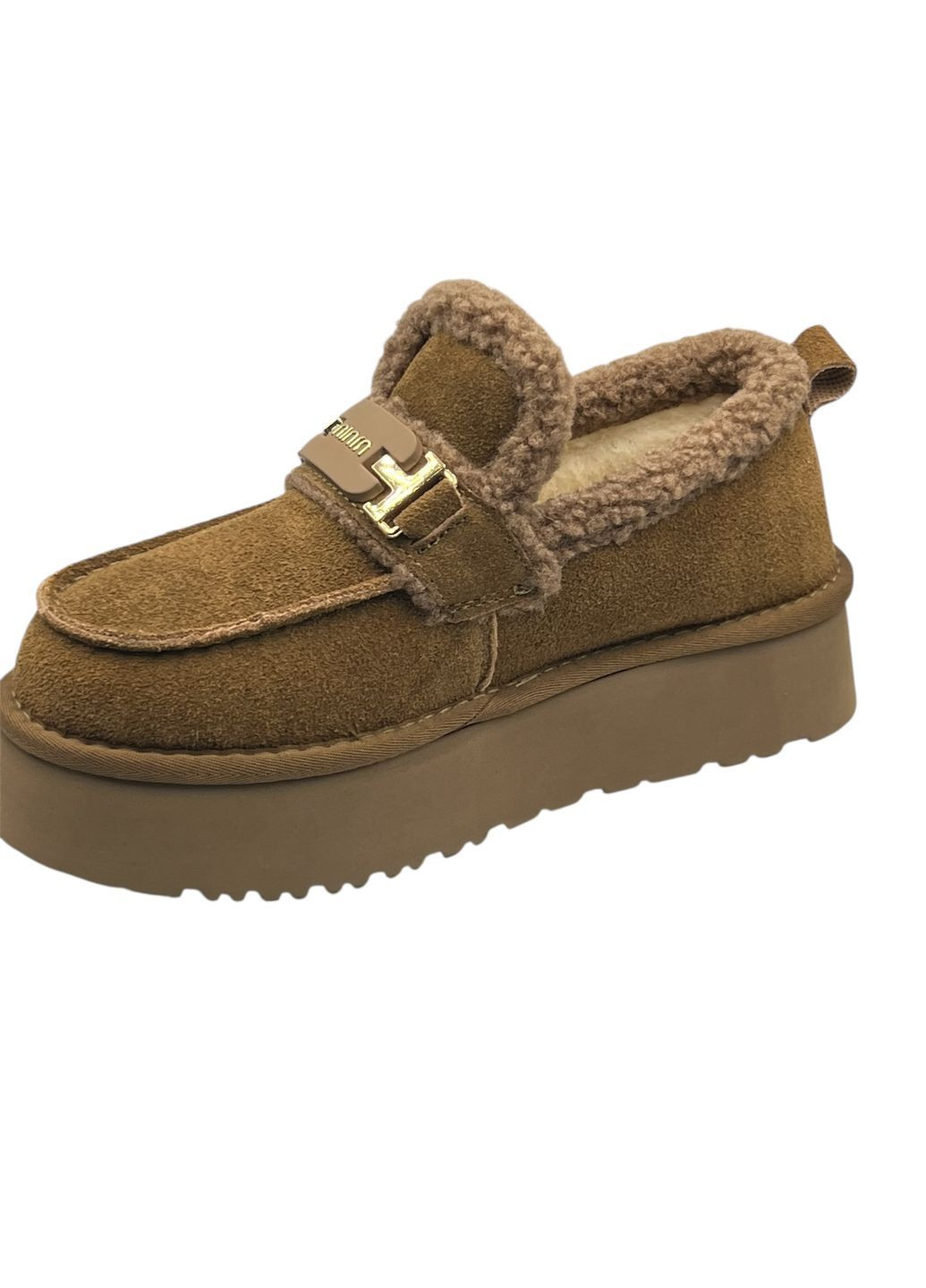 Черевики (авто-леді) жіночі, зимові, верх замш, всередині вовна ITTS (371736383)