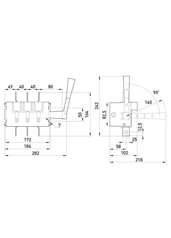 Рубильник розривний 250А E e.VR32.R250 BP32-35B31250 E.NEXT (336905665)