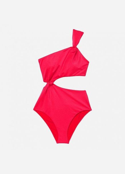 Красный демисезонный купальник слитный женский l Victoria's Secret