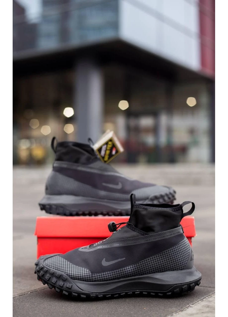 Черные демисезонные кроссовки мужские nike acg gore-tex mountain fly black найк асж черные No Brand