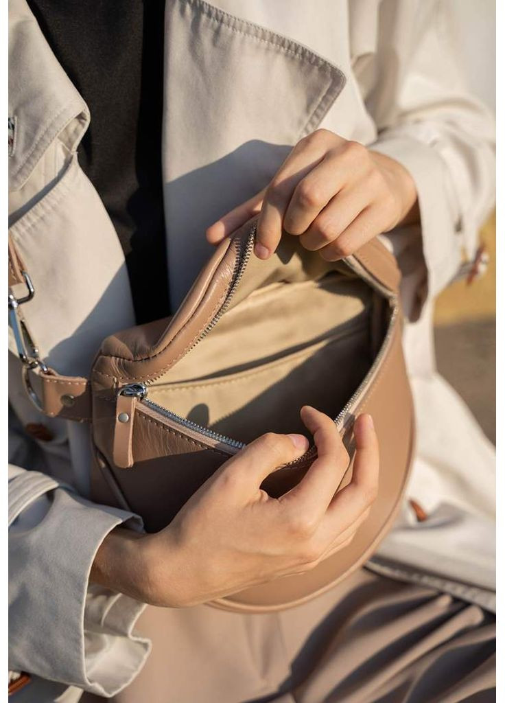 Шкіряна сумка поясная-кроссбоди Vacation карамель краст The Wings (348359036)