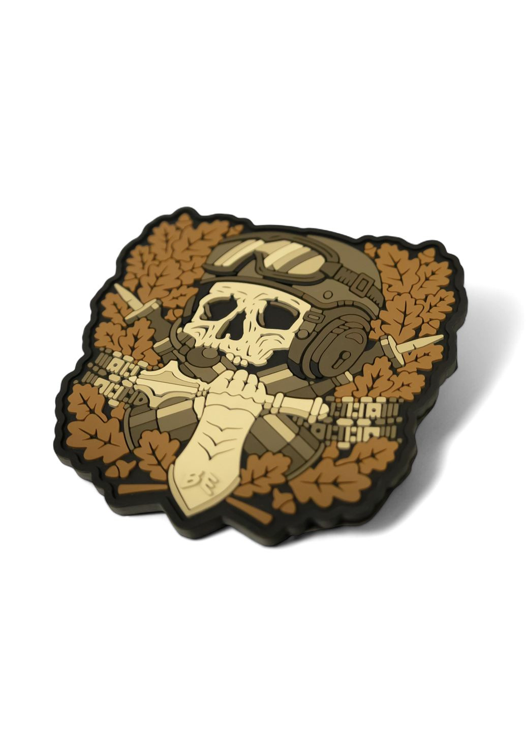 (шеврон) "Призрачный танкист" койот Brand Element ПВХ Патч (332167447)