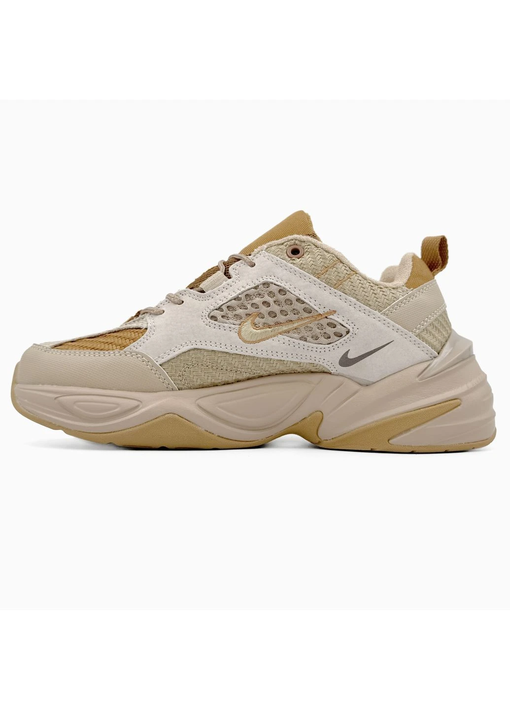 Бежевые летние кроссовки nike m2k beige найк м2к текно No Brand