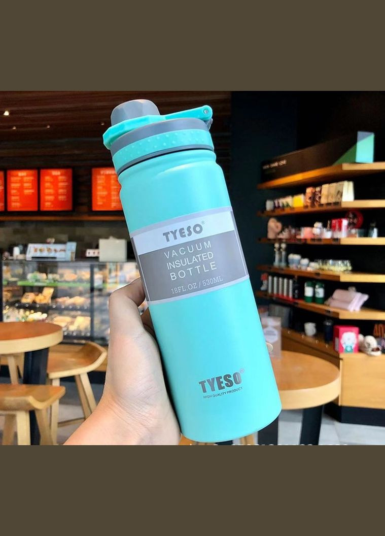 Термопляшка, термос 530мл із нержавіючої сталі для кави, води, pearl Tyeso (305742011)