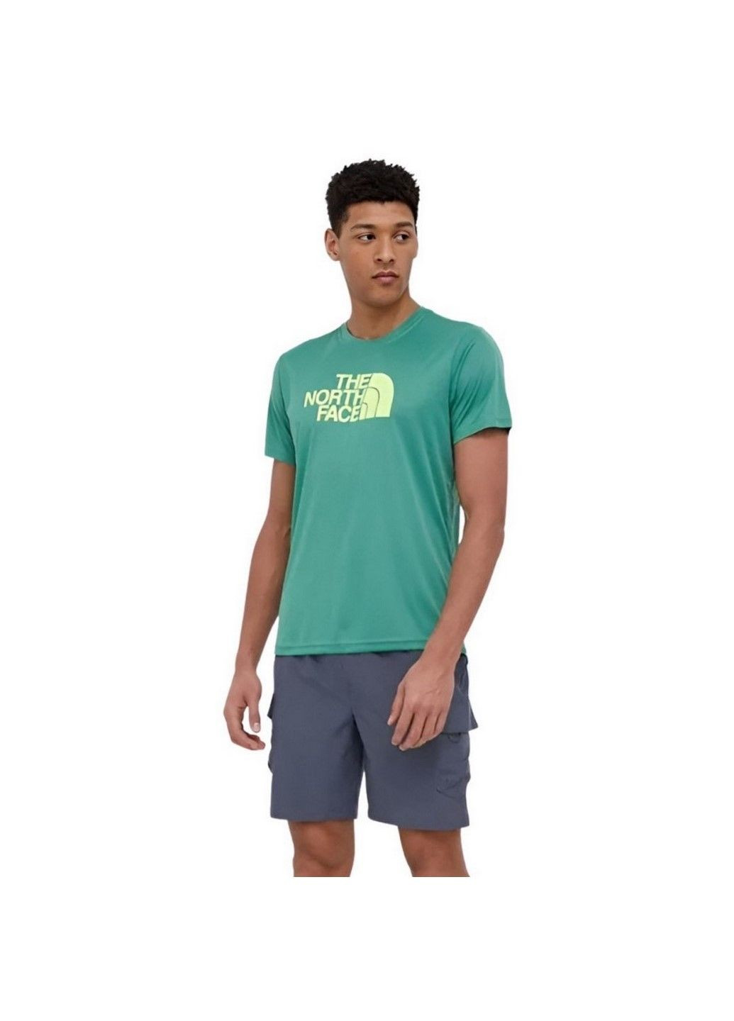 Зеленая футболка m reaxion easy tee nf0a4cdvn111 The North Face