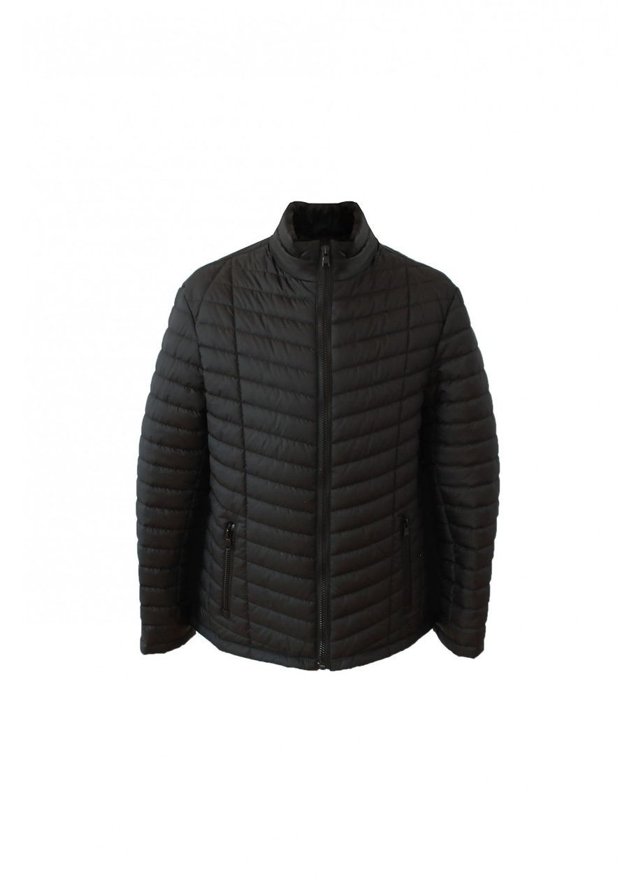 Черная демисезонная куртка k-07 black Borenia