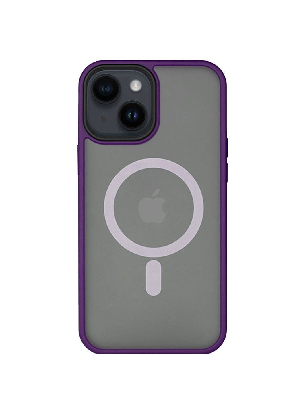 TPU+PC чехол Metal Buttons with MagSafe для Apple iPhone 14 (6.1") Epik (292005269)