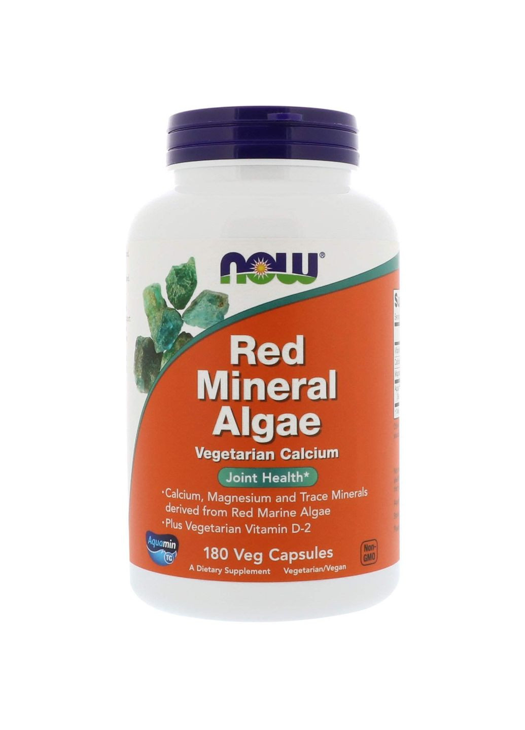 Червоні водорості, Red Mineral Algae,, мінеральні, 180 вегетаріанських капсул Now Foods (367988721)
