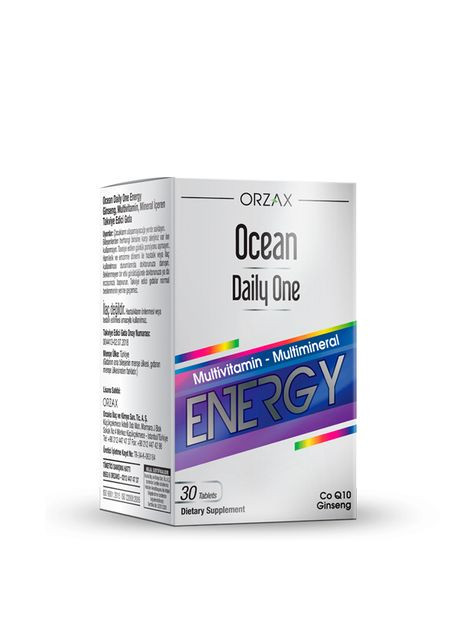 Вітамінний комплекс для збільшення рівня енергії з вітамінами, мінералами та женшенем Orzax Ocean Daily One Energy, 30 таблеток No Brand (317744330)