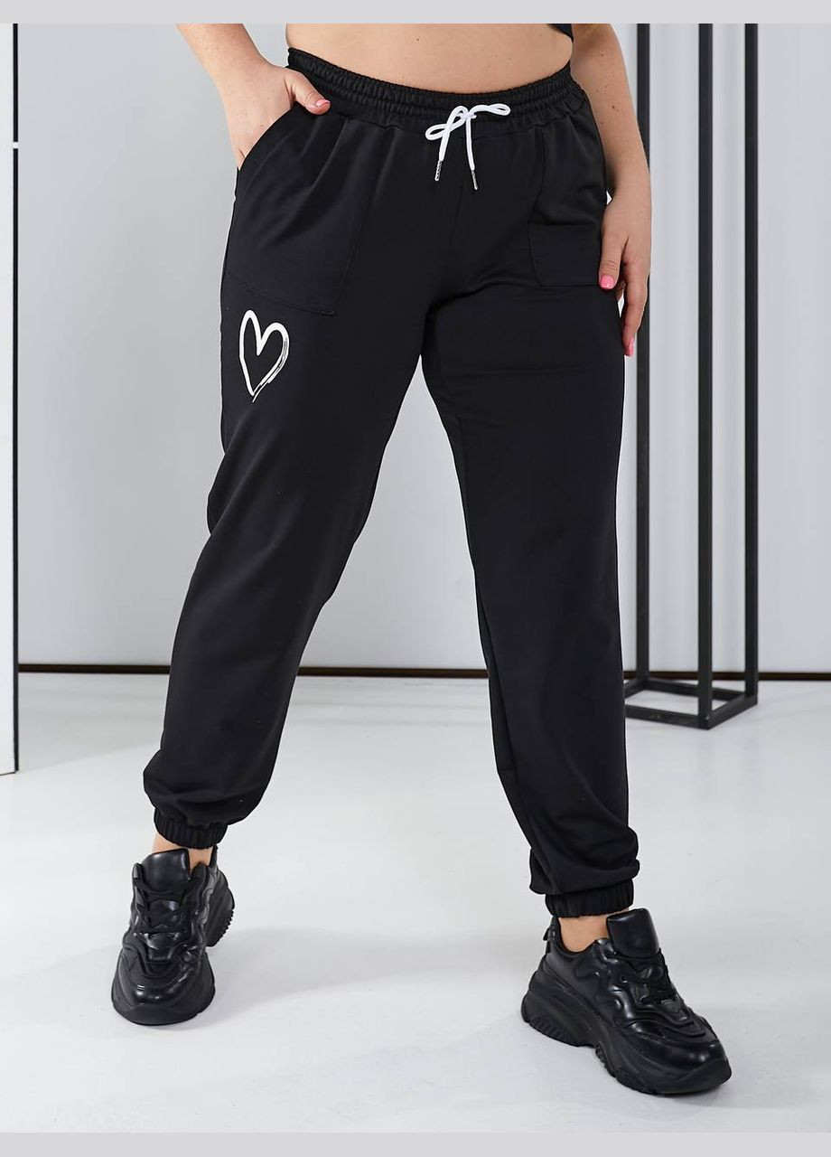 Женские брюки цвет черный р.50/52 450089 New Trend (282926733)