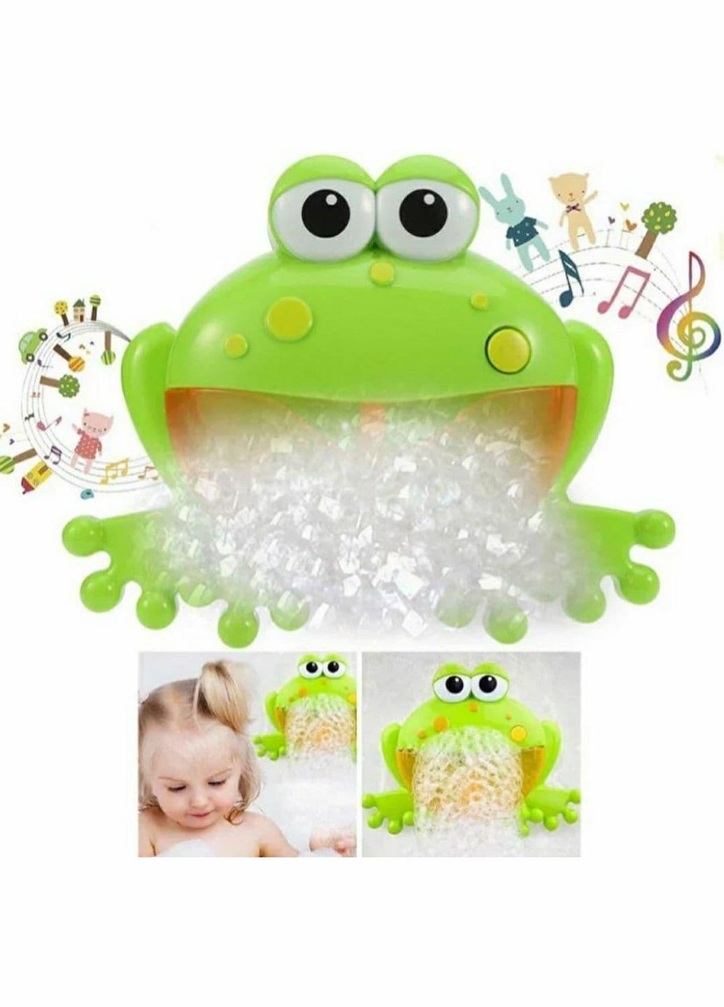 Игрушка для купания генератор пены Bubble Frog 18002 музыкальная лягушка Fun Game (328262589)
