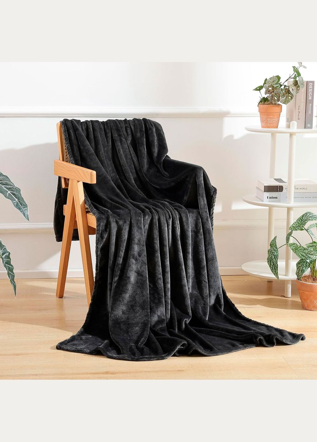 Плед флісовий темно-сірий 150 x 200 см Love You (276907995)