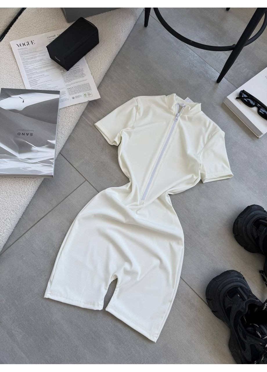 Комбинезон в рубчик Luna молочный