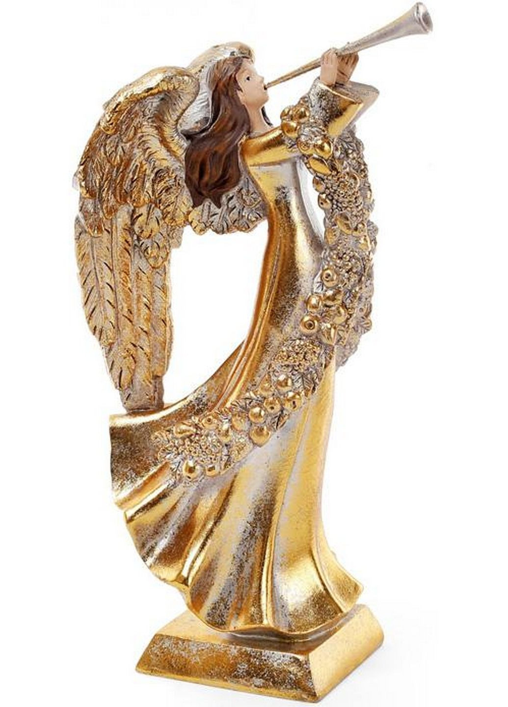 Декоративна фігура "Ангел грає на трубі" 11,7х16,1х31,4 см Bona (289460743)
