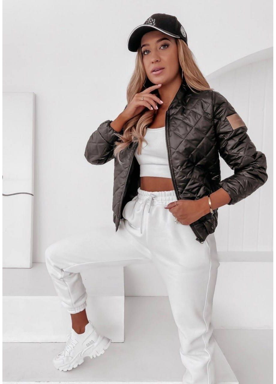 Чорна зимня 🧥 стильна демісезонна куртка uplander — заміри в описі GD/GL Модний простір