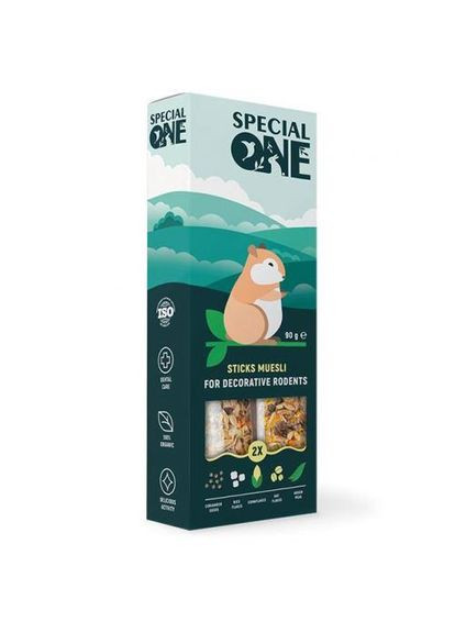 Палички Speciаl One «Мюслі» для декоративних гризунів, 90 г (*) Special One (322592046)