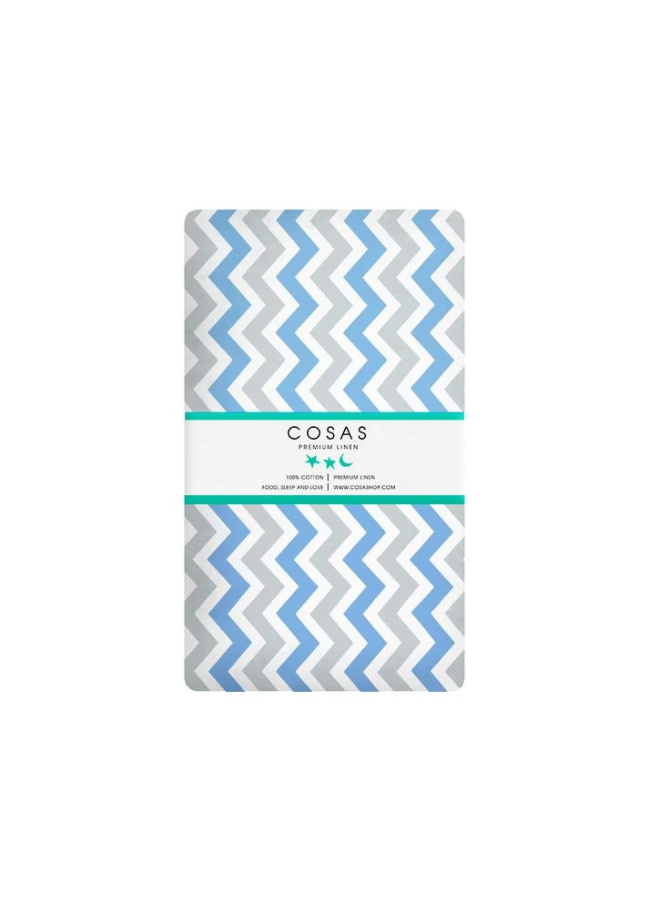 Простирадло полуторне 155х240 GREY ZIGZAG CS4 (4822052217788) Cosas (391374611)