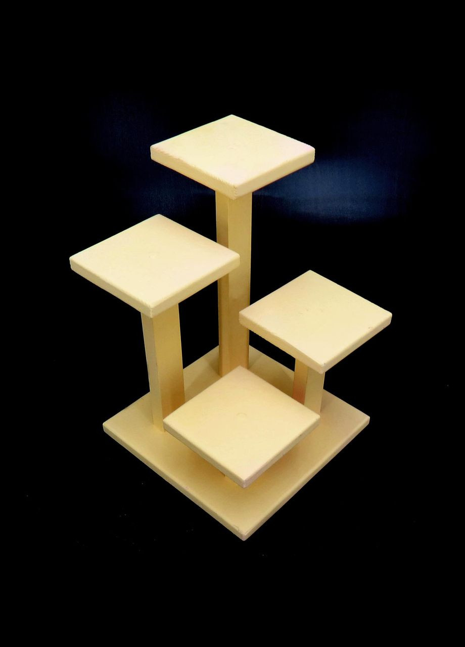 Підставка для квітів з дерева Ковадонга лимонад (ЦВП-006351) No Brand (328225590)