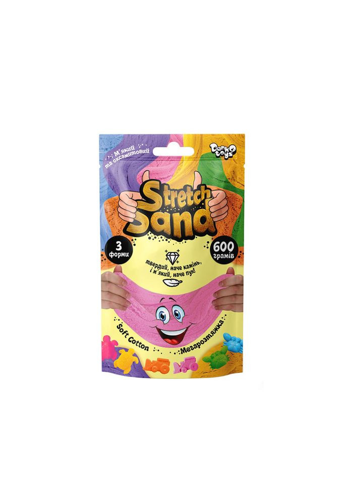 Набір креативної творчості "Stretch Sand" STS-04-01U пакет 600 гр Рожевий Danko Toys (301789239)