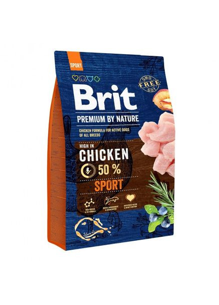 Сухий корм Premium Sport 3 kg (для собак із підвищеним фізичним навантаженням) Brit (292257598)