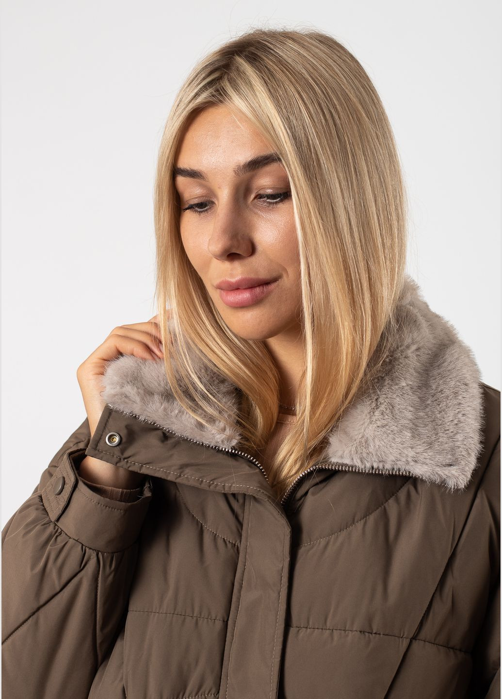 Оливкова (хакі) куртка (к769) Vivilona