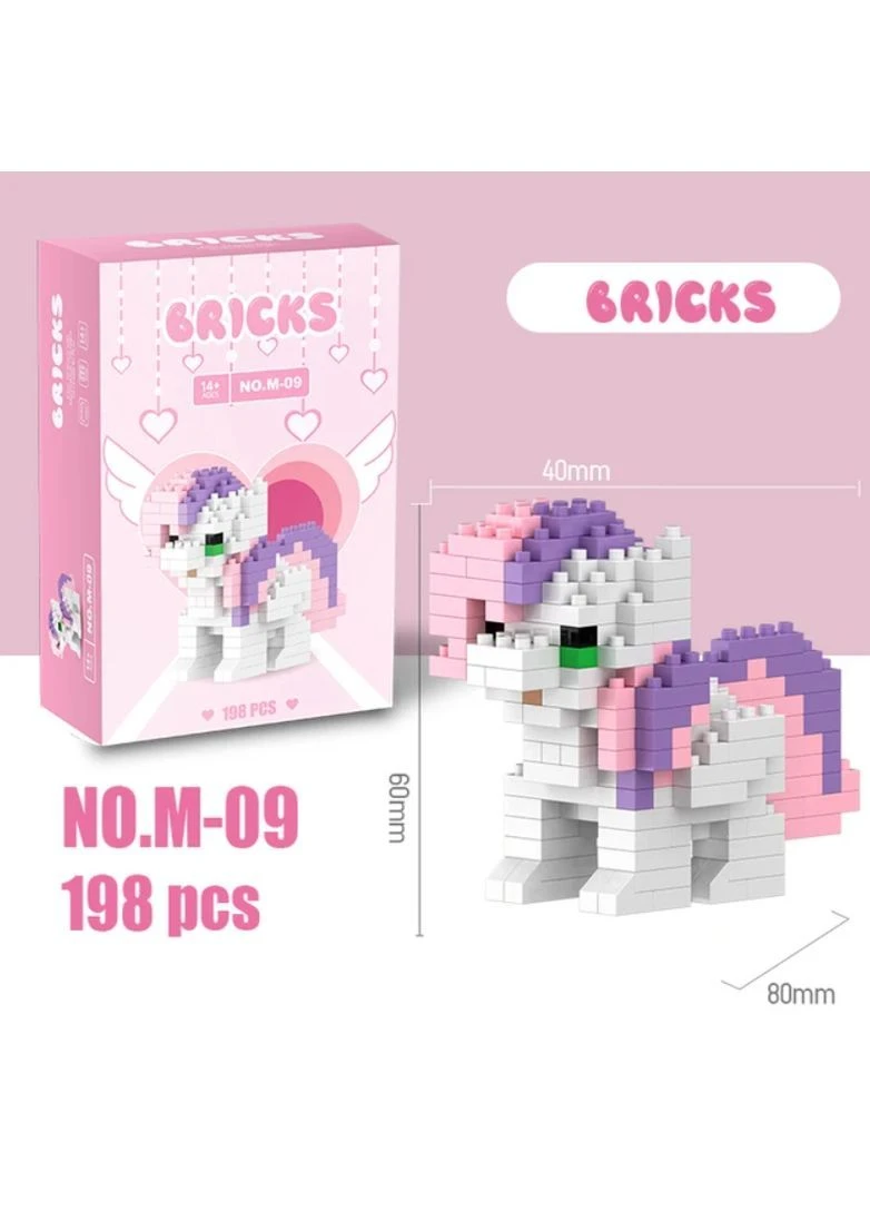 Конструктор фигурка BRICKS пиксели Пони 198 деталей No Brand (378794291)