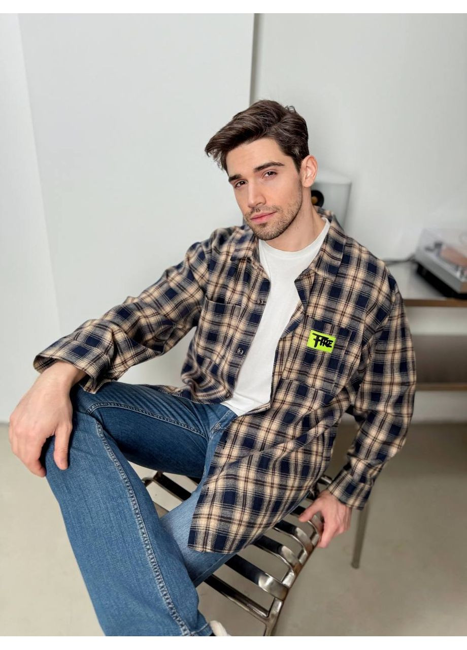 Сорочка чоловіча з тіар діагоналі — легка, стильна та приємна до тіла (заміри в описі) GD/GL Модний простір (370146973)