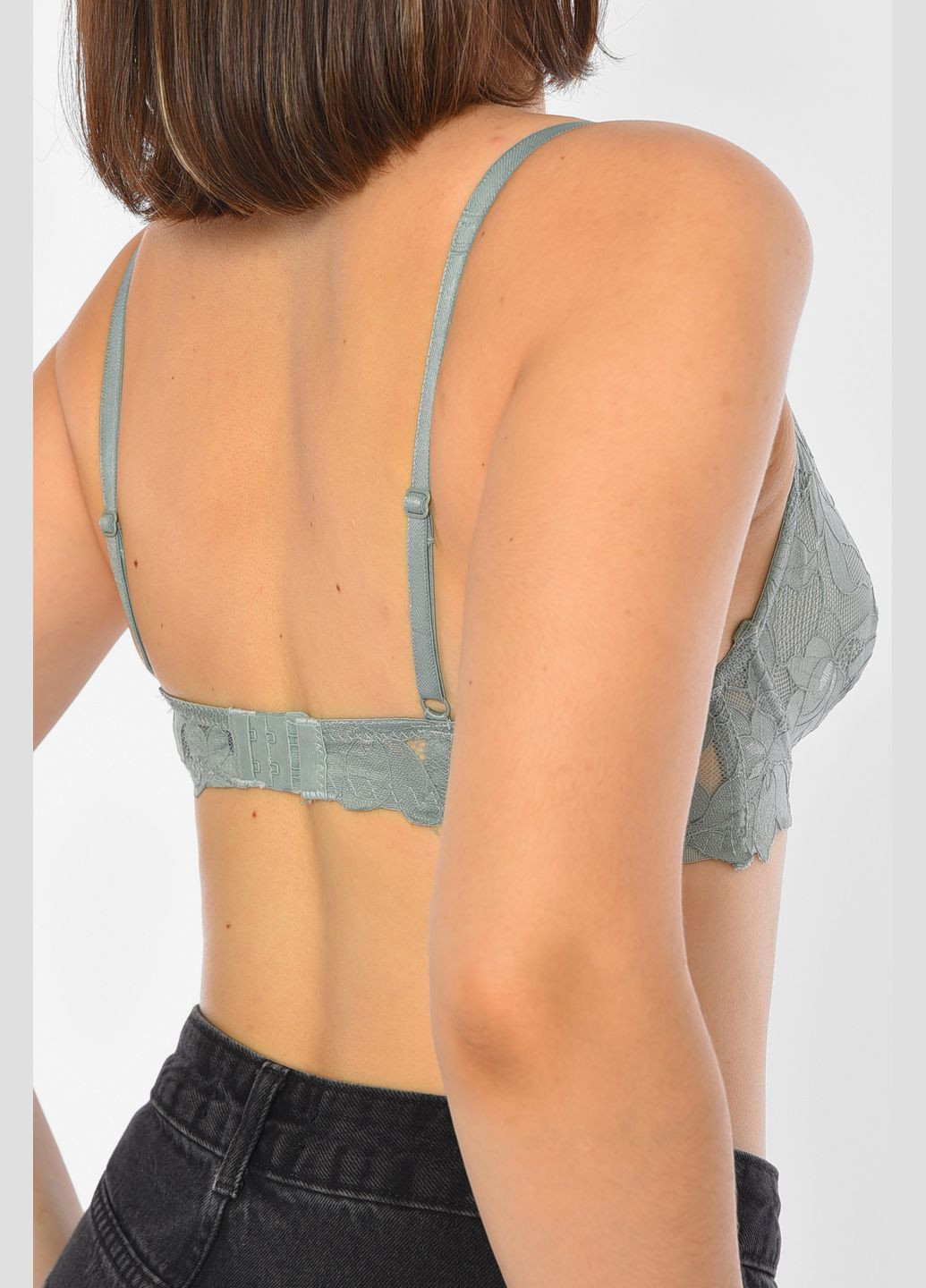 М'ятний бюстгальтер жіночий м`ятного кольору чашка с Let's Shop бавовна