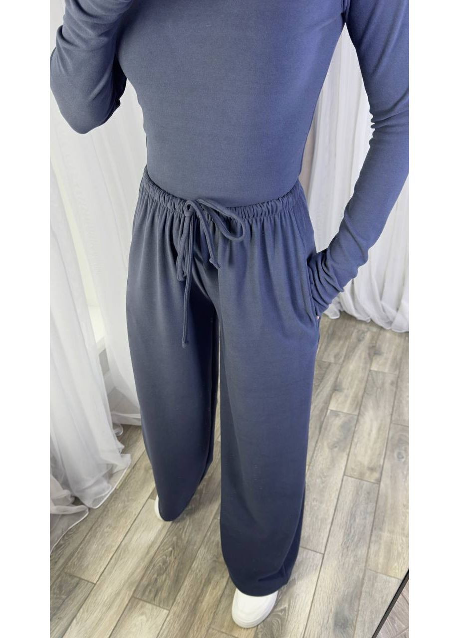 Костюм жіночий штани палаццо і Лонг з вирізами під пальці No Brand (366814528)