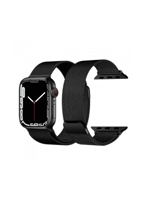 Міланська петля для Apple Watch 42/44/45/49 мм Чорний No Brand (304255117)
