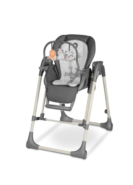 Стул для кормления Laurice Grey Stone, с функцией качели, темно-серый () Lionelo LO-LAURICE GREY STONE (336330327)