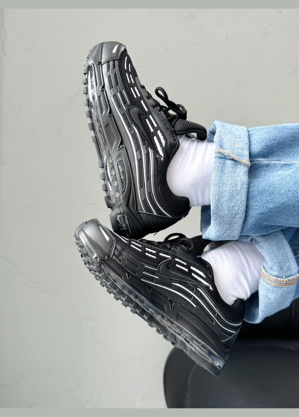 Кросівки жіночі і чоловічі Nike Air Max TL 2.5 Black White | Найк Аір Макс ТЛ 2.5 чорні білі No Brand чорні демісезони (341089773)