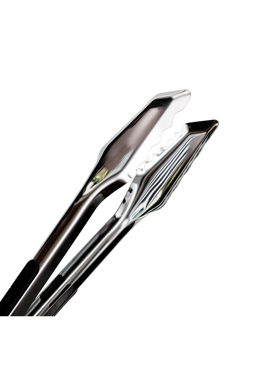 Щипці кухонні металеві 34×4.5 (см) кулінарні щипці для м'яса, риби, гриля кухарські щипці HP-8-66 Jooki (358706402)