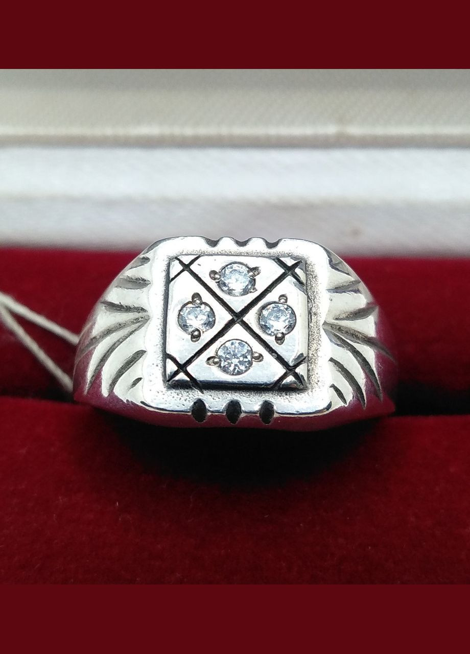 Печатка срібло 925° 4,91г. (17с027) Сапфір 17С027 (306432441)