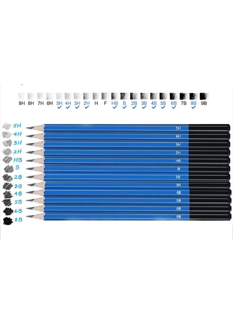 Профессиональный набор для рисования эскизов (33 предмета) Worison (322635019)