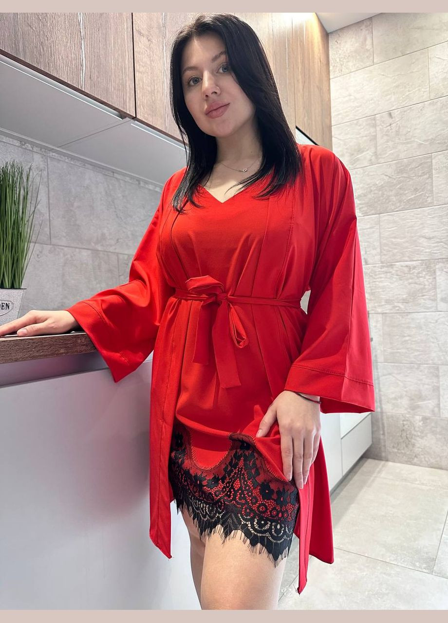 Комплект ночнушка и халат Exclusive (312515548)