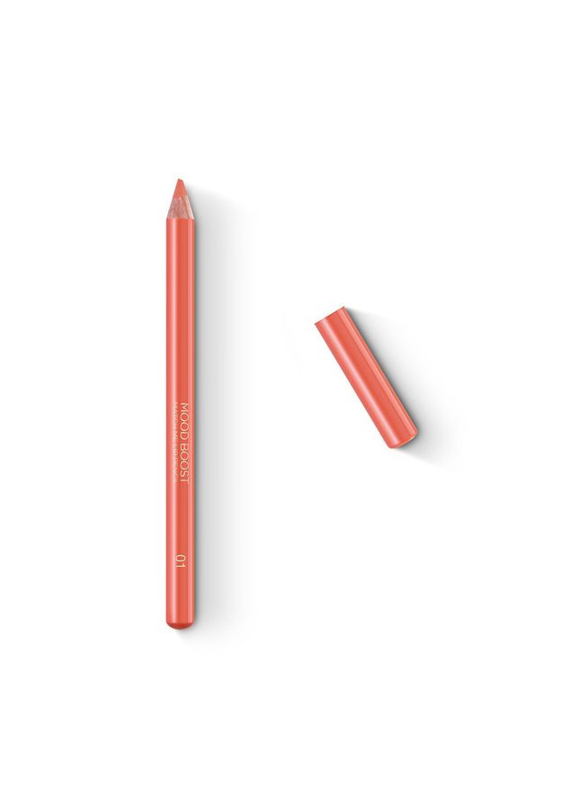 Карандаш с атласным покрытием Mood Boost Match Me Lip Pencil - 01 Something Beige 1,14 г Kiko Milano (295066370)
