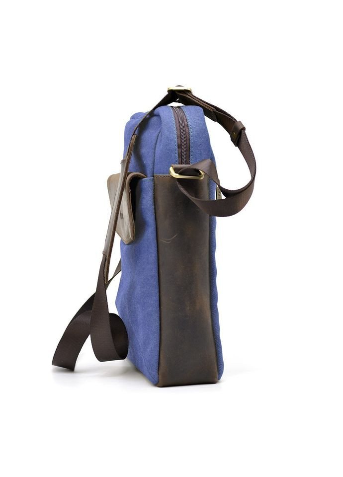 Мужская сумка из синего конваса через плечо RKc1810-4lx TARWA (298684127)
