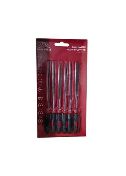 Набір надфілів 3х150 мм, 6 од. Master Vitals (352750917)