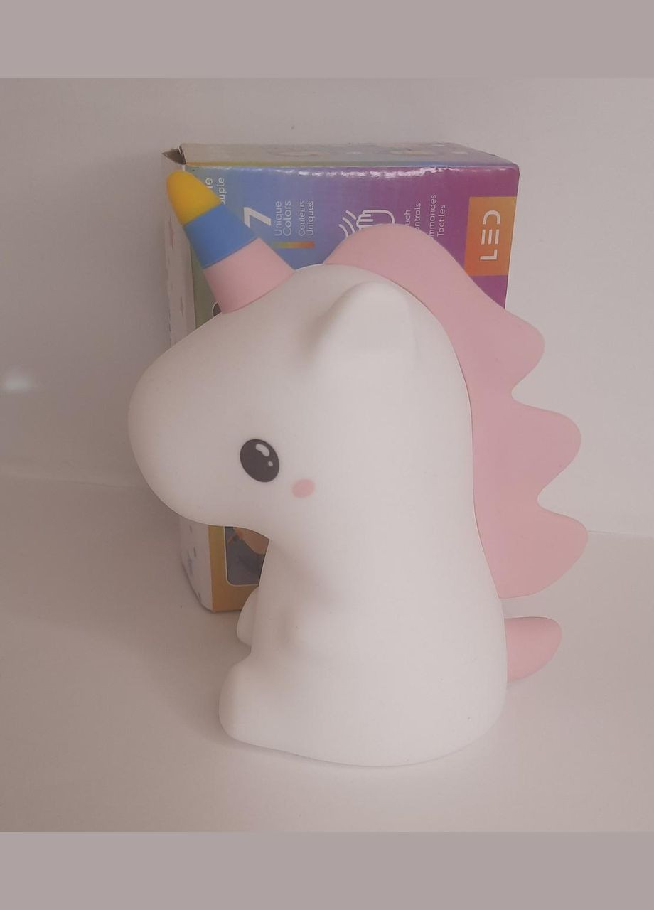 Світлодіодний силіконовий нічник у формі єдинорога DS-CPBR-01 на батарейках No Brand (305575315)