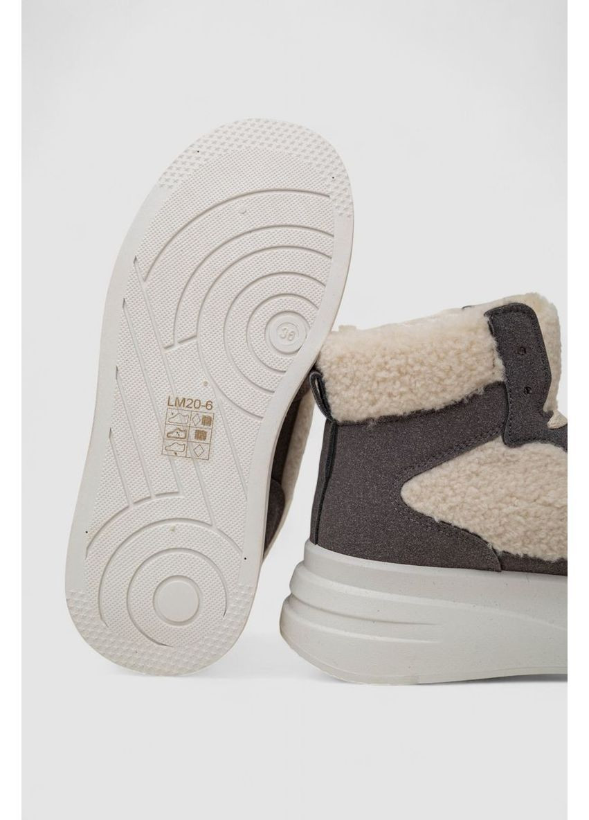 Кросівки жіночі зимові на хутрі хайтопи Stilli 248RLM20 сірі зими (366031834)