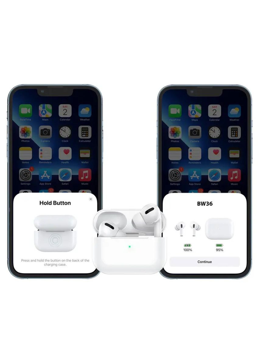 Беспроводные наушники True wireless ANC noise reduction BT headset White Borofone BW36 (340277652)