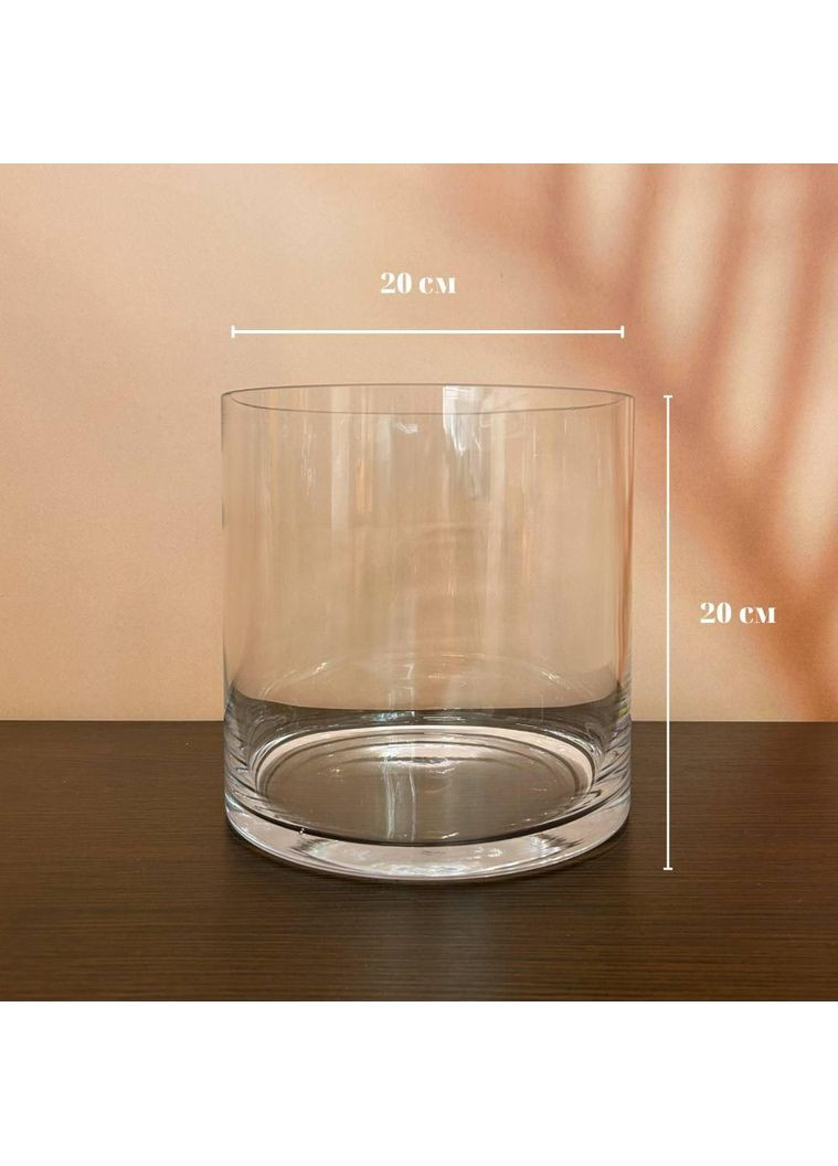 Ваза h 20 см, Ø 20 см, колба Liliya Flowers (366026739)