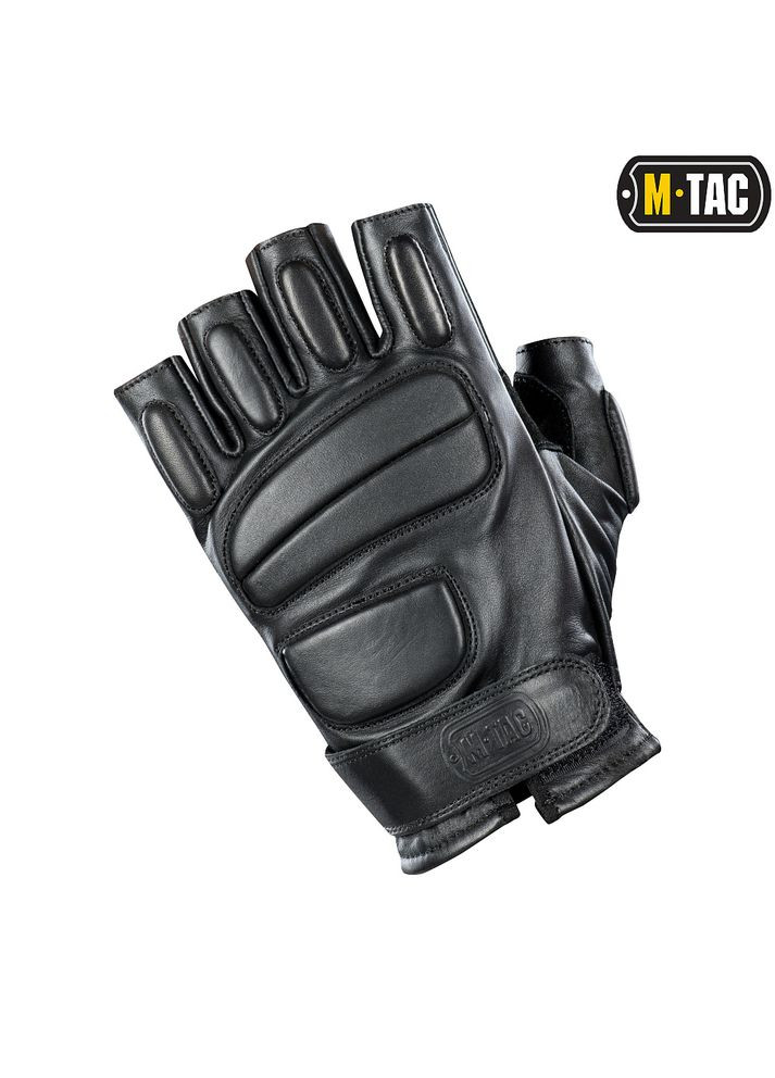Рукавички безпалі шкіряні Assault Tactical Mk.1 Black M-TAC (315338961)