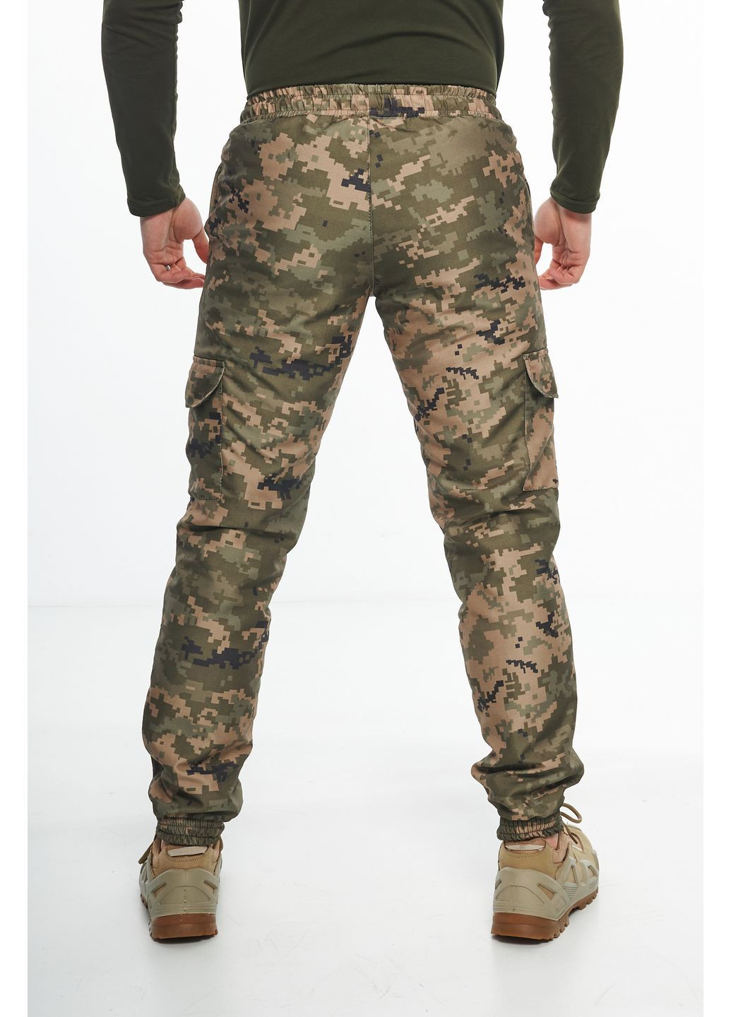 Чоловічі штани Softshell на флісі 'Terra Hot' (Зелений Піксель) / Тактичні утеплені штани карго Демісезон Intruder (366280570)