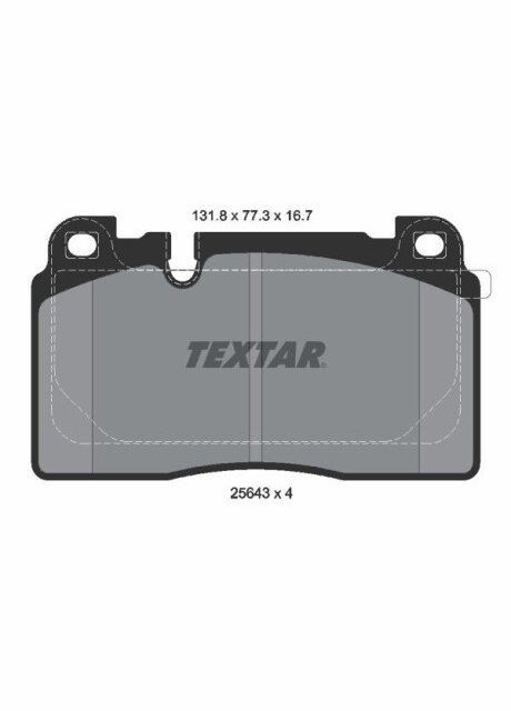 Колодки тормозные (передние) Audi Q5 08-(Brembo) 2564305 (opt-om) Textar (339656173)