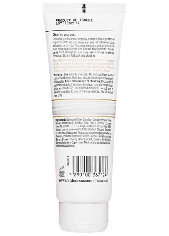 Ніжний крем для очищення шкіри Silk Clean Up Cream 120ml (2-639676) Christina (369789487)