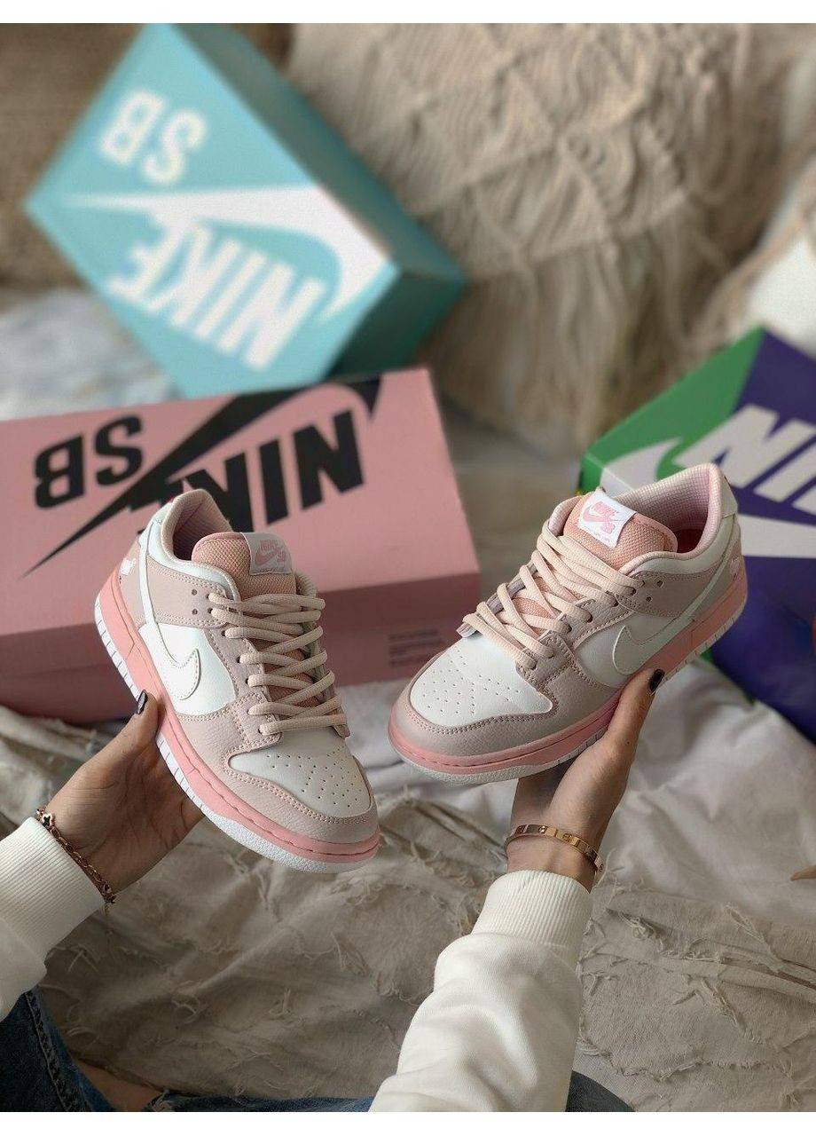 КРОСІВКИ ЖІНОЧІ NIKE SB DUNK LOW PINK BIRD НАЙК СБ ДАНК No Brand рожеві демісезони (368855810)