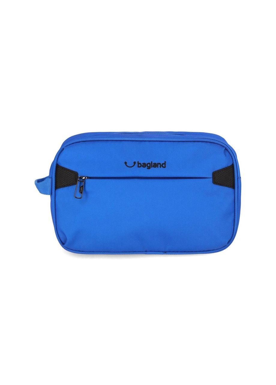 Косметичка текстильная 4,75л с боковой ручкой и внутренним карманом синяя Charm (0080349) Bagland (321110996)