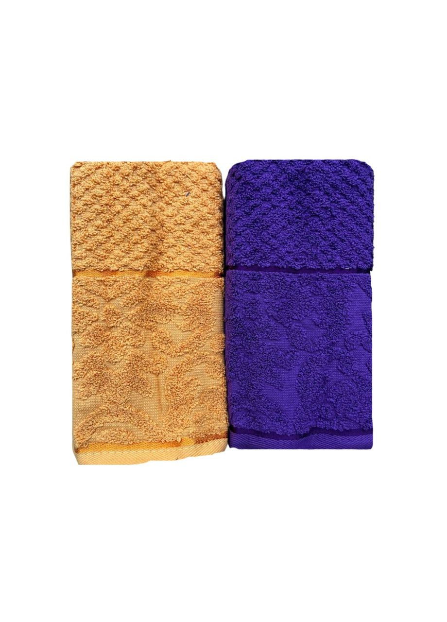Полотенца для лица и рук махровые хлопковые 2 шт. TRS24 Ananasko комбинированный